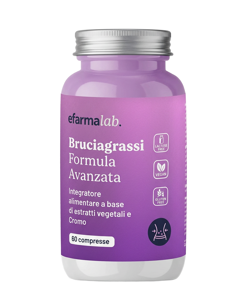 Bruciagrassi Formula Avanzata, flacone da 60 compresse senza sfondo