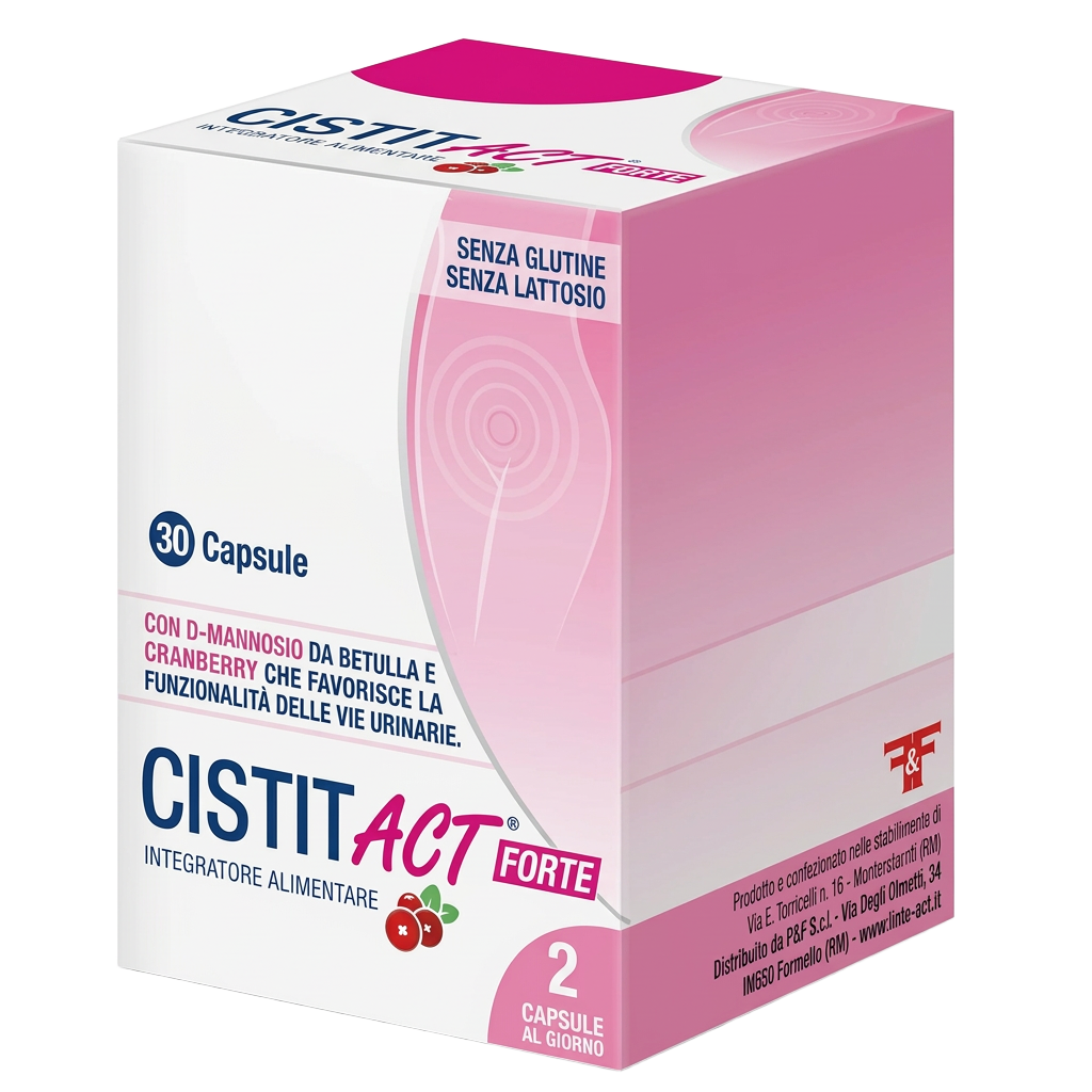 Confezione originale Cistit Act Forte, 30 capsule, senza la promozione di prezzo