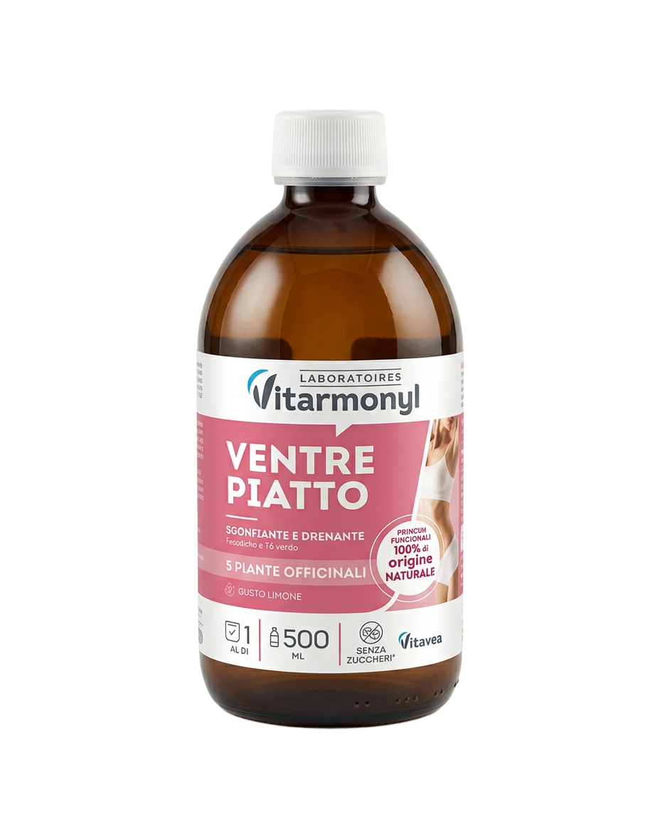 Flacone Ventre Piatto 500 ml, scontornato senza sfondo